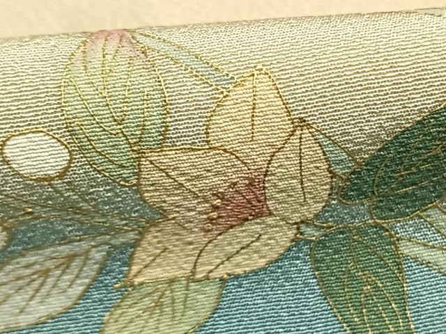 平和屋着物●訪問着 作家物 枝花文 暈し染め 金彩 逸品 AABL3147fy