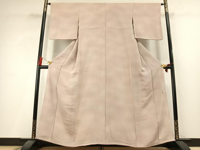 平和屋着物●上質な小紋 作家物 霞文 暈し染め 鬼しぼ縮緬 正絹 逸品 AABL3151fy