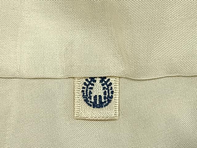 平和屋着物●上質な小紋 作家物 霞文 暈し染め 鬼しぼ縮緬 正絹 逸品 AABL3151fy