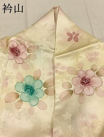 平和屋着物●上質な小紋 草花文 暈し染め 正絹 逸品 AABL3164fy