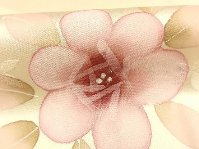 平和屋着物●上質な小紋 草花文 暈し染め 正絹 逸品 AABL3164fy