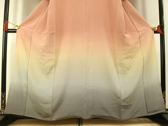 平和屋着物●京友禅伝統工芸士 坂東峰彩 訪問着 霞文 暈し染め 正絹 逸品 AABL3171fy
