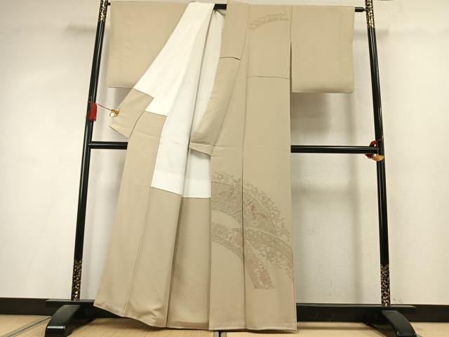 平和屋着物●訪問着 中国三大刺繍 スワトウ刺繍 汕頭刺繍 総刺繍 花鳥文 正絹 逸品 AABL3189fy