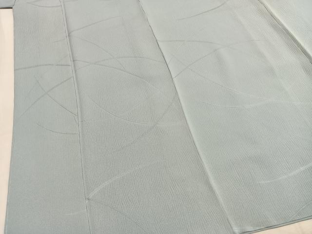平和屋着物●上質な色無地 抽象地紋 白藍色 正絹 逸品 未使用 AABL3203fy