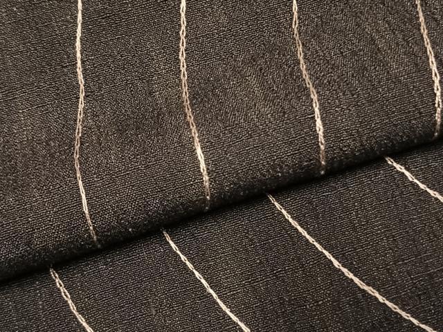 平和屋着物●上質な紬 総刺繍 抽象文様 正絹 逸品 AABL3237fy