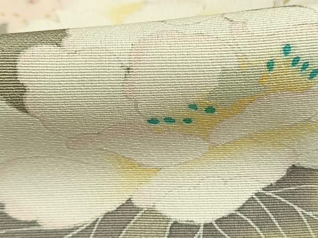 平和屋着物●訪問着 友禅 草花文 正絹 逸品 AABL3249fy