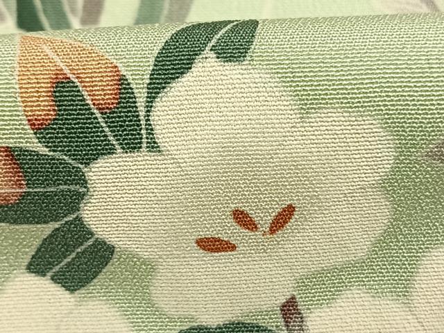 平和屋着物●本加賀友禅作家 北村比呂志 訪問着 草花文 正絹 逸品 AABL3277fy