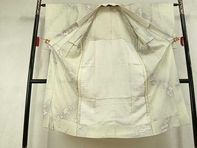 平和屋着物●長襦袢 無双仕立て 草花文 暈し染め 正絹 逸品 AABL3282fy