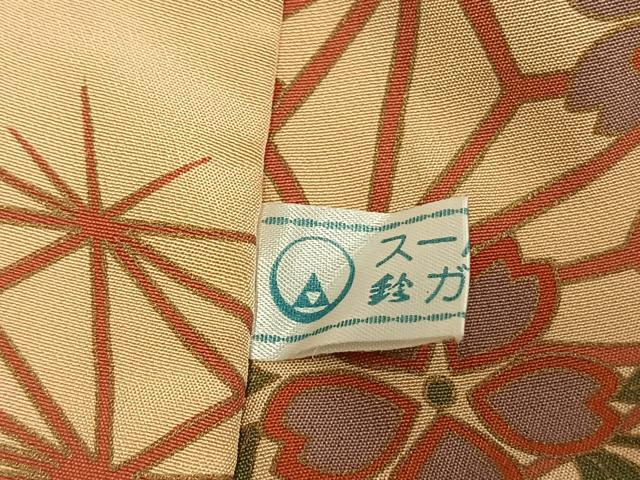 平和屋着物●長襦袢 無双仕立て 舞桜文 鈴乃屋扱い 正絹 逸品 AABL3284fy