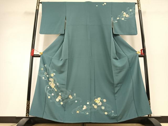 平和屋着物●訪問着 吉祥花文 金彩 正絹 逸品 AABL3291fy