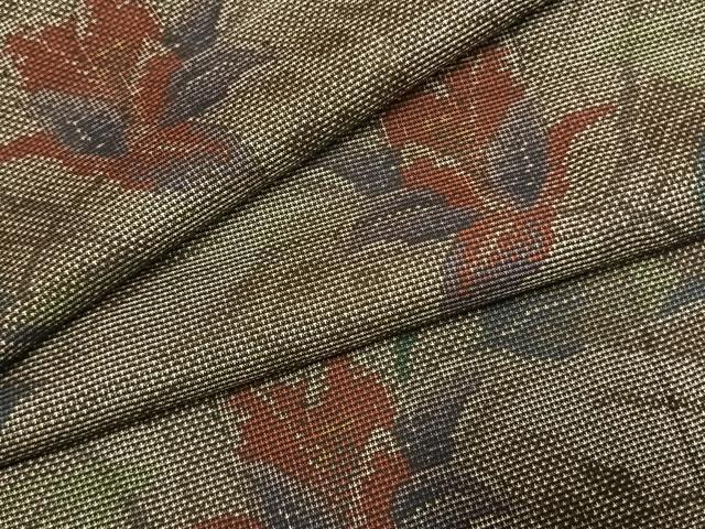 平和屋着物●本場大島紬 9マルキ 草花文 正絹 逸品 AABL3301fy