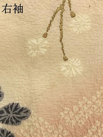 平和屋着物●訪問着 絞り 草花文 暈し染め 正絹 逸品 AABL3303fy