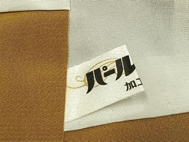 平和屋着物●上質な小紋 杢目絞り 間道 正絹 逸品 AABL3322fy