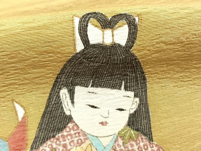 平和屋着物●京童人形絵師 高橋翠延 色留袖 人物文 金銀彩 正絹 逸品 AABL3349fy