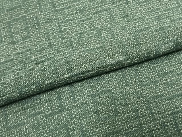 平和屋着物●結城紬 100亀甲 幾何学文様 証紙付き 正絹 逸品 未使用 AABL3355fy