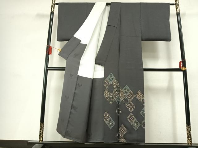 平和屋着物●螺鈿工芸作家 佐野正喜 訪問着 吉祥文 金彩 正絹 逸品 AABL3356fy