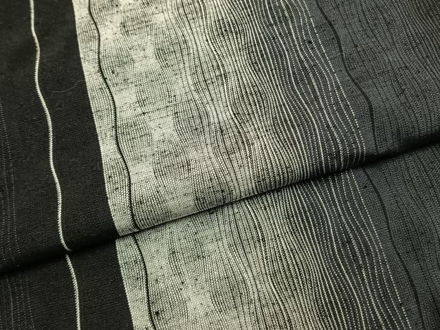 平和屋着物●上質な紬 立涌間道 正絹 逸品 AABL3371fy