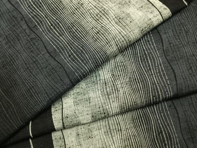 平和屋着物●上質な紬 立涌間道 正絹 逸品 AABL3371fy