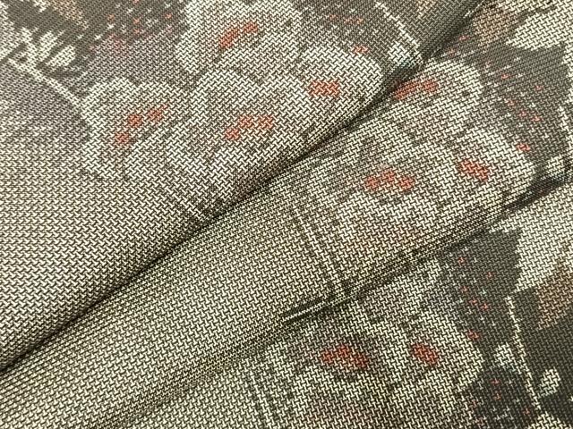 平和屋着物●本場大島紬 9マルキ 枝梅文 正絹 逸品 未使用 AABL3402fy