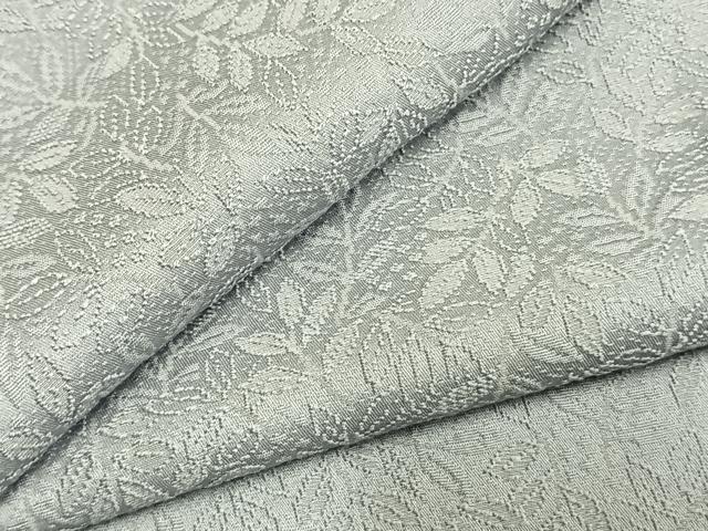 平和屋着物●上質な色無地 南天地紋 灰青色 さが美扱い 正絹 逸品 AABL3437fy