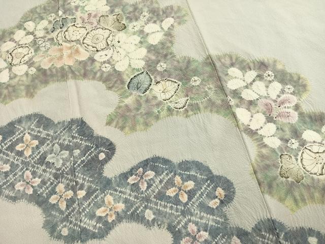 平和屋着物●訪問着 絞り 辻が花 正絹 逸品 AABL3441fy