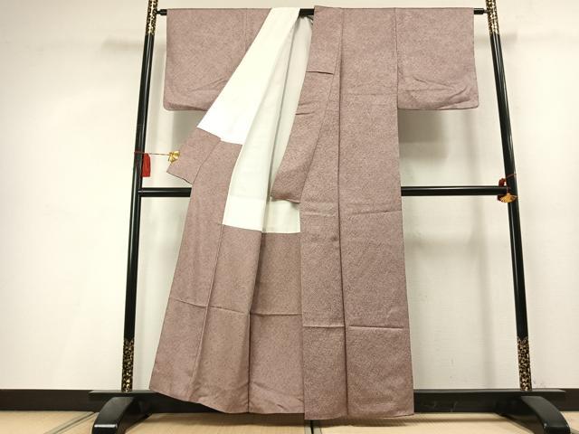 平和屋着物●上質な小紋 霞文 正絹 逸品 AABL3471fy