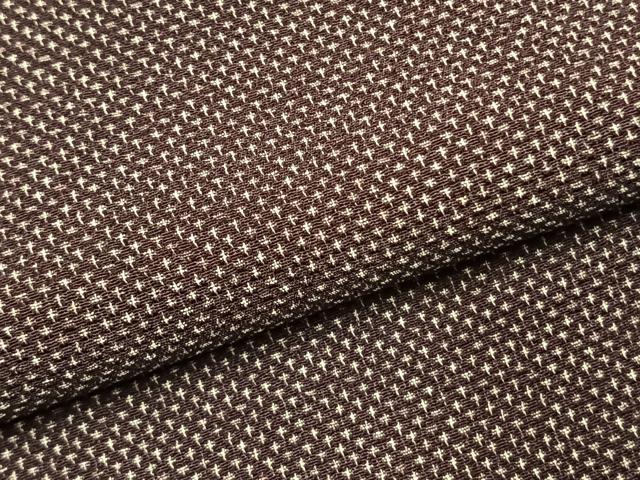 平和屋着物●本塩沢 十字絣 正絹 逸品 AABL3479fy
