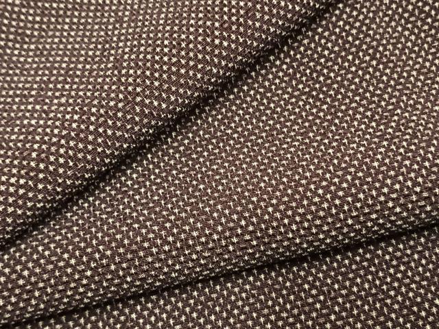平和屋着物●本塩沢 十字絣 正絹 逸品 AABL3479fy