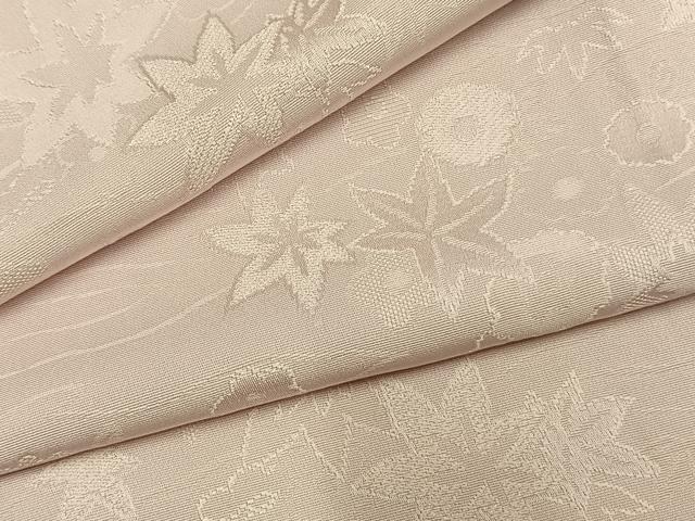 平和屋着物●上質な色無地 舞花地紋 薄桜色 正絹 逸品 AABL3488fy