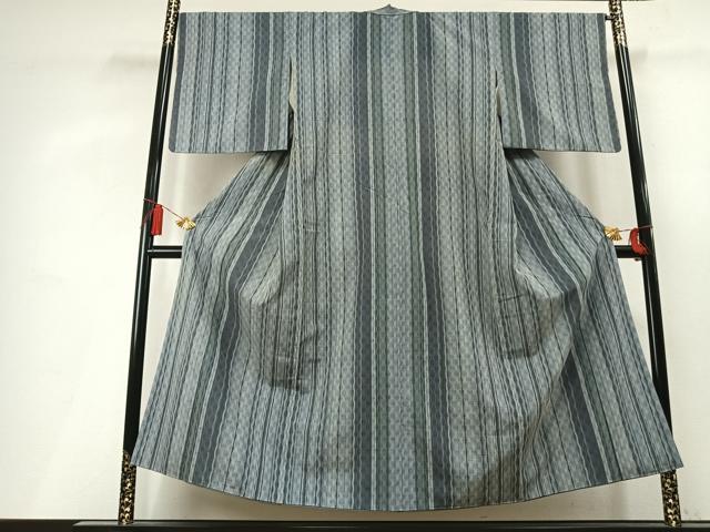 平和屋着物●上質な紬 立涌間道 正絹 逸品 AABL3504fy