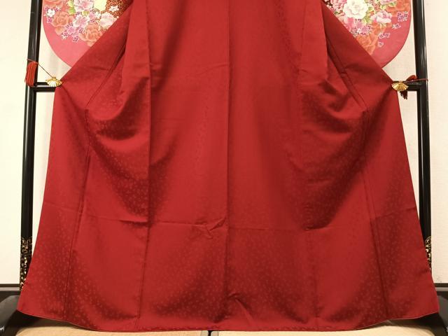 平和屋着物●小振袖 二尺袖 草花文 金彩 洗える着物 AABL3530fy