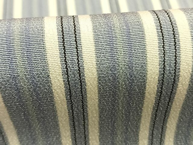 平和屋着物●上質な小紋 縞 正絹 逸品 AABL3562fy