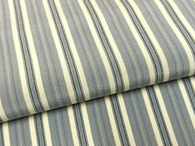 平和屋着物●上質な小紋 縞 正絹 逸品 AABL3562fy