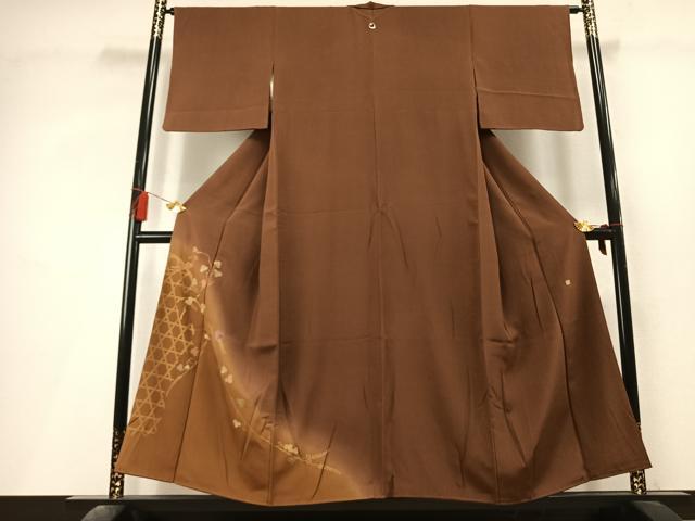 平和屋着物●豪華色留袖 作家物 刺繍 唐草文 暈し染め 金彩 正絹 逸品 AABL3572fy