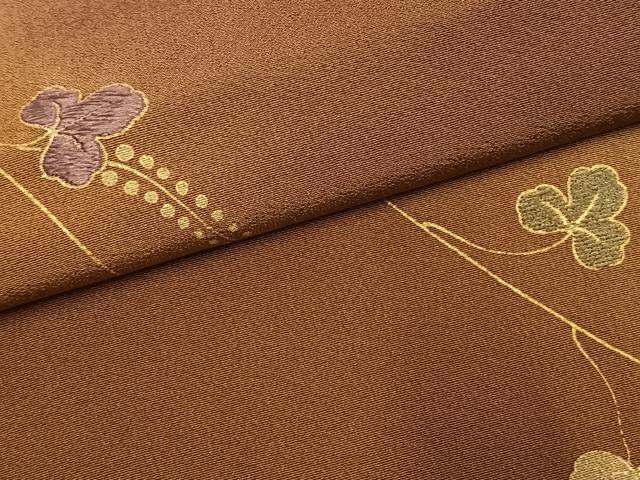 平和屋着物●豪華色留袖 作家物 刺繍 唐草文 暈し染め 金彩 正絹 逸品 AABL3572fy