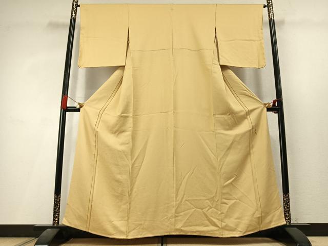 平和屋着物●森輝雄 色無地 紋意匠 砥粉色 正絹 逸品 未使用 AABL3589fy