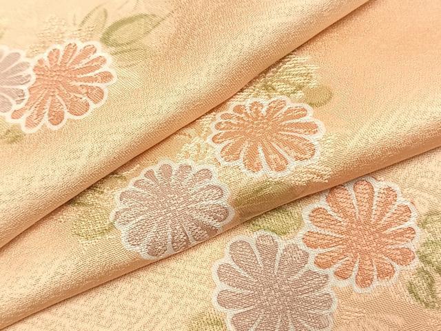 平和屋着物●上質な小紋 地紋起こし 草花文 暈し染め 正絹 逸品 未使用 AABL3594fy