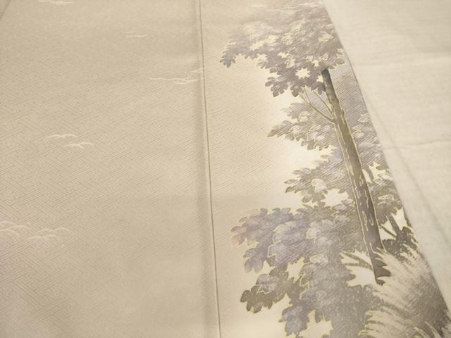 平和屋着物●訪問着 作家物 風景文 暈し染め 正絹 逸品 AABL3629ck