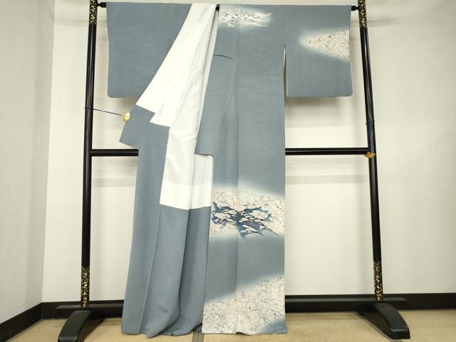 平和屋着物●訪問着 作家物 霞文 暈し染め 正絹 逸品 AABL3642ck