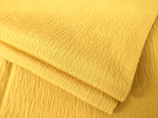 平和屋着物●上質な色無地 黄朽葉色 正絹 逸品 AABL3650ck