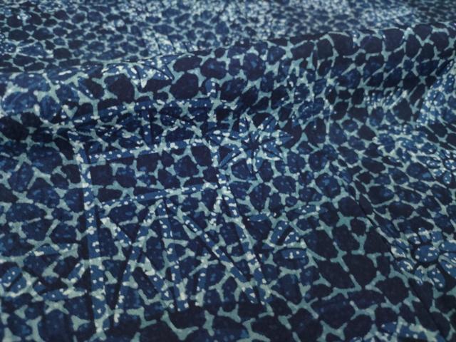 平和屋着物●訪問着 流水風景文 藍 正絹 逸品 未使用 AABL3662ck