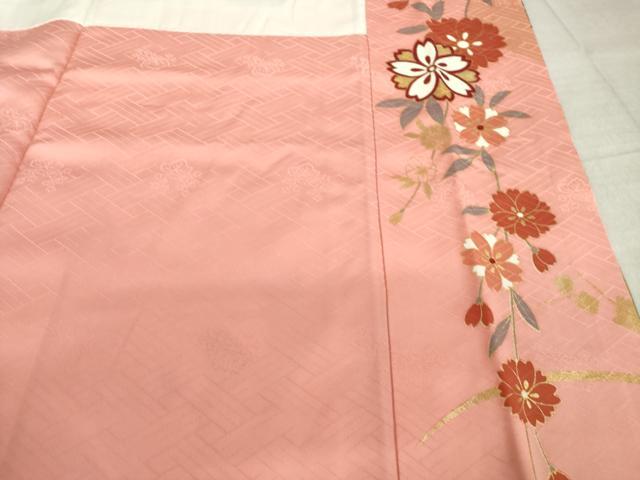 平和屋着物●豪華振袖 駒刺繍 花蝶文 金彩 正絹 逸品 AABL3697ck