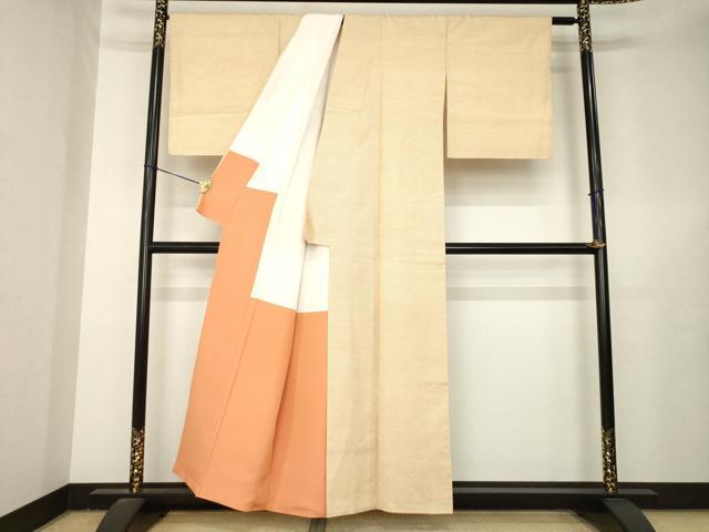平和屋着物●上質な紬 蚊絣 正絹 逸品 AABL3713ck