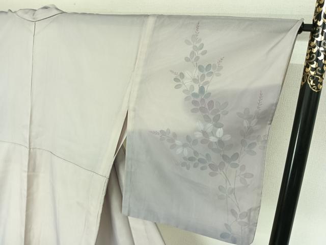 平和屋着物▽訪問着 無双 紗袷 紗×紗 手描き 萩文 暈し染め 正絹 逸品 AABL3726jh