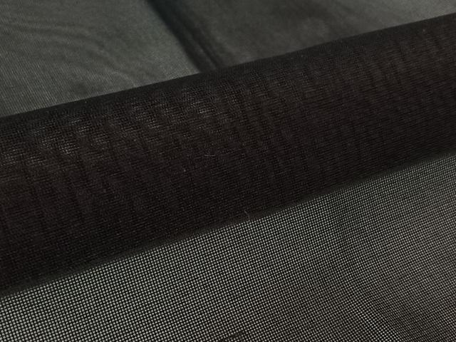 平和屋着物▽羽織 スリーシーズン 春夏秋 塵除け 二部式 黒地 正絹 逸品 AABL3733jh