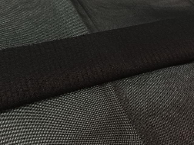 平和屋着物▽羽織 スリーシーズン 春夏秋 塵除け 二部式 黒地 正絹 逸品 AABL3733jh