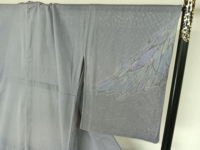 平和屋着物▽訪問着 無双 紗袷 紗×紗 流水文 正絹 逸品 AABL3746jh