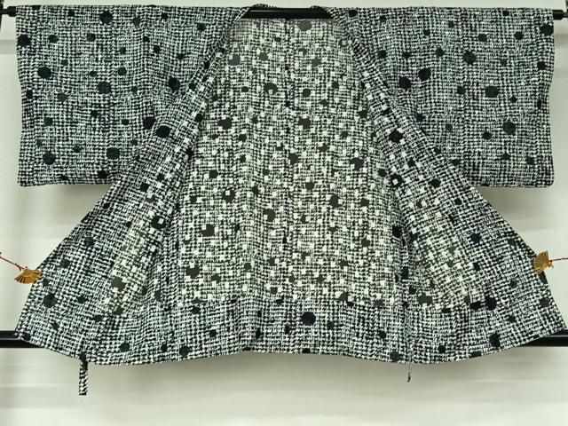平和屋着物▽道行コート スリーシーズン 春夏秋 塵除け 丸文 綿 AABL3747jh