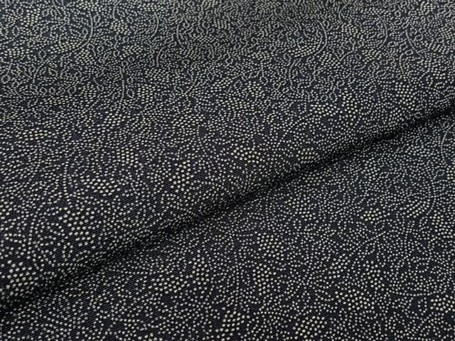 平和屋着物▽江戸小紋 単衣 葡萄唐草文 正絹 逸品 AABL3758jh