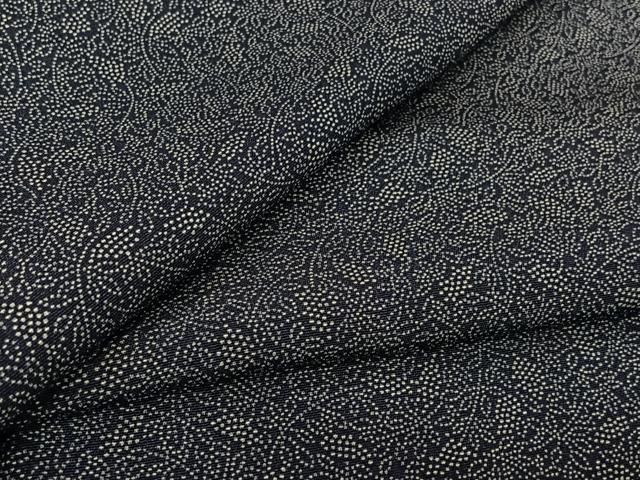 平和屋着物▽江戸小紋 単衣 葡萄唐草文 正絹 逸品 AABL3758jh